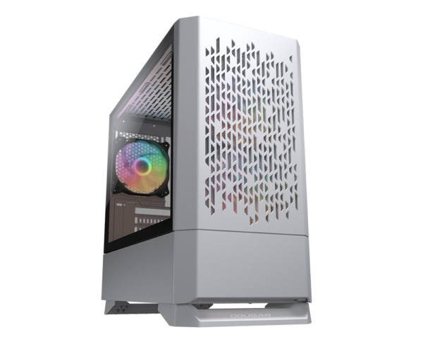 Gabinete Cougar MG140 Air RGB / Mini Tower / Micro ATX/Mini-ITX / USB 3.0 / Sin Fuente / Blanco