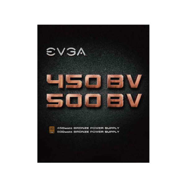 Fuente de Poder EVGA 500W / 500 Bv 80 Plus Bronze ATX / 100-BV-0500-K1 - Image 2