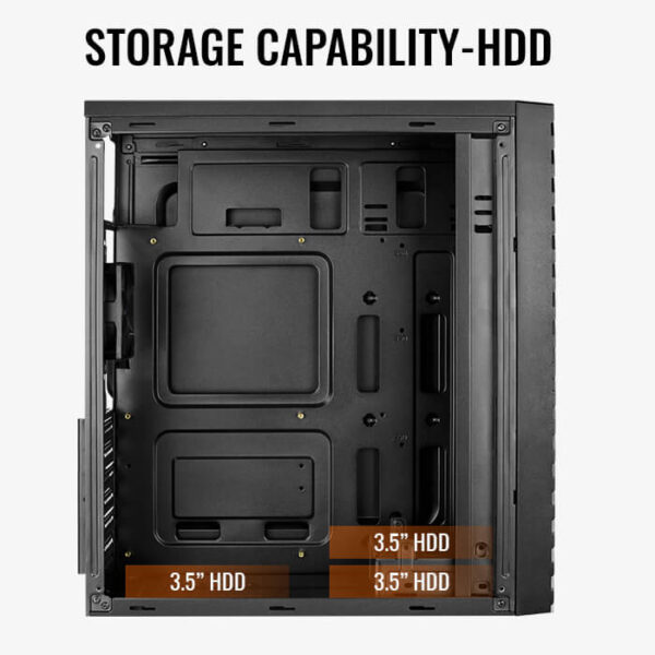 Gabinete AeroCool Streak / RGB / Con Ventana / ATX / Cristal Templado / Negro - Image 5