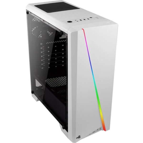 Gabinete AeroCool Cylon / Media Torre / ATX / Mini-ITX / Micro-ATX / Panel Lateral / RGB / Blanco