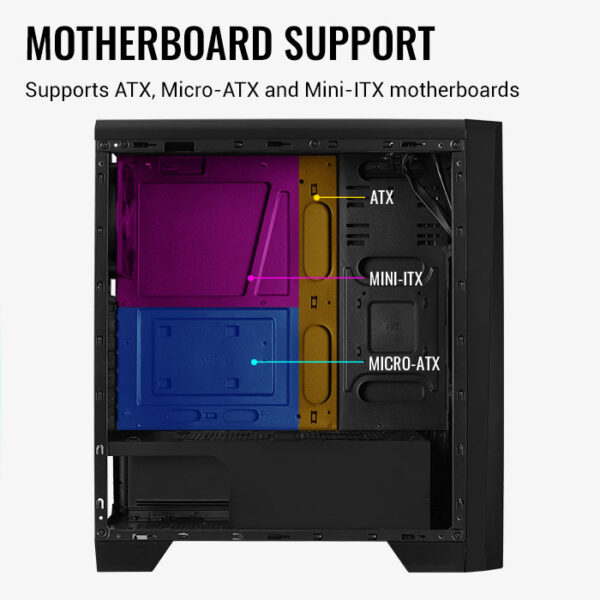Gabinete AeroCool Cylon / Media Torre / ATX / Mini-ITX / Micro-ATX / Panel Lateral / RGB / Blanco - Image 4