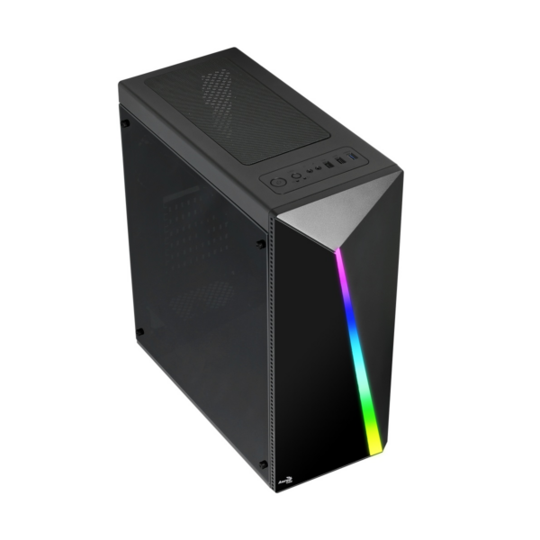 Gabinete Aerocool Cylon ARGB Negro / Midi-Tower / ATX / Fuente de Poder 500W / 80 PLUS Bronze - Image 3