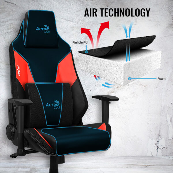 Aerocool Silla Gamer Admiral / 125 Kg / Negro - Image 5