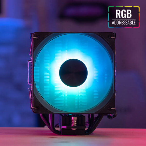 Disipador CPU AeroCool Rime 4 Dual / 120mm / 800-1800RPM / Negro - Image 2