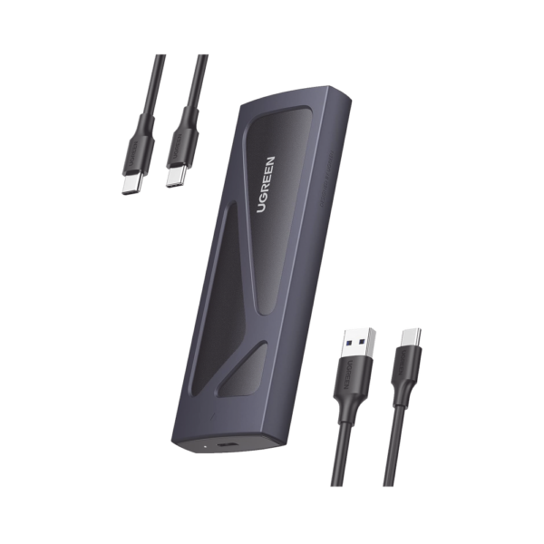 Carcasa Disco Duro NVME M.2 (Enclosure) | Hasta 2TB | USB3.2 a 10 Gbps | Soporta M Key y B+M Key | Compatible con SSD M.2 NVME 2230/2242/2260/2280 | UASP | S.M.A.R.T. | TRIM | ESD Incorporado | Color Negro | Caja de Aluminio. - Image 2