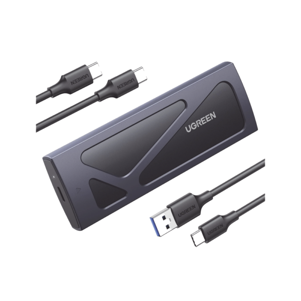 Carcasa Disco Duro NVME M.2 (Enclosure) | Hasta 2TB | USB3.2 a 10 Gbps | Soporta M Key y B+M Key | Compatible con SSD M.2 NVME 2230/2242/2260/2280 | UASP | S.M.A.R.T. | TRIM | ESD Incorporado | Color Negro | Caja de Aluminio.