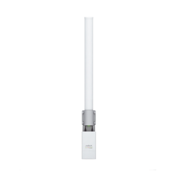 Antena omnidireccional, potente cobertura de 360°, doble polaridad MIMO 2x2, frecuencia 2 GHz (2.35-2.55 GHz) de 10 dBi