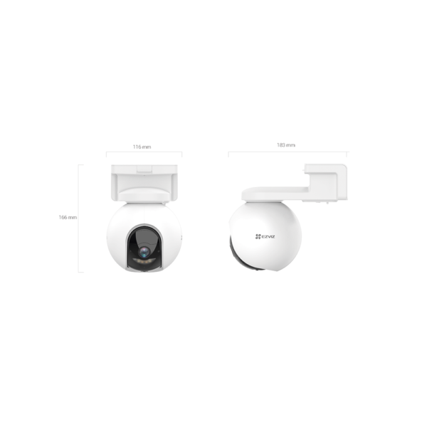 Cámara PT Wi-Fi / 2K Plus (4 MP) / Batería Recargable 10,400 mAh / Cobertura 360° / Visión Nocturna a Color / Audio Bidireccional / Detección Humana Inteligente / Almacenamiento 32 GB eMMC / IP65 - Image 5