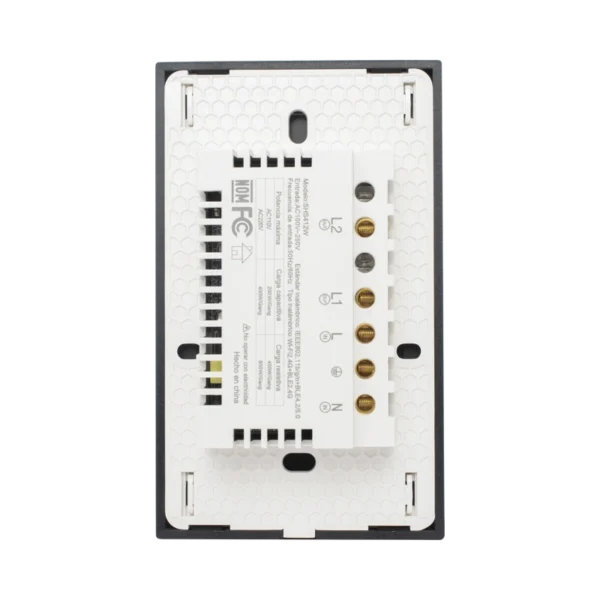 Apagador Inteligente WiFi / 2 Gang / Control de 2 Regresos / Vidrio Templado / Compatible con Alexa y Google Home / 100–250 V / 800 W por Canal / SHS412W - Image 4