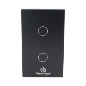 Apagador Inteligente WiFi / 2 Gang / Control de 2 Regresos / Vidrio Templado / Compatible con Alexa y Google Home / 100–250 V / 800 W por Canal / SHS412W