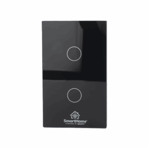 Apagador Inteligente ZigBee / Control de 2 Regresos / Panel de Vidrio Templado / Potencia 800 W por Regreso / Voltaje 100–250 V / Requiere HUB ZigBee