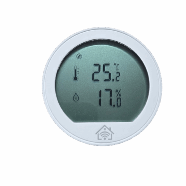 Sensor de Temperatura y Humedad / ZigBee Inalámbrico / Pantalla LCD / Rango -20 °C a 60 °C / Precisión ±0.2 °C / Compatible con HUB ZigBee