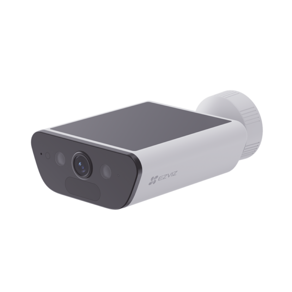 Cámara de Seguridad Solar EZVIZ / Modelo CS-CB5/4K / Resolución 4K / Visión Nocturna a Color / Detección por IA / Audio Bidireccional / Batería de 10,400 mAh / Panel Solar Integrado / Wi-Fi 6 / IP65