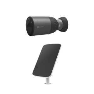 Kit EZVIZ CS‑BC1C/K: Cámara Recargable Wi‑Fi con Panel Solar y Memoria 32 GB