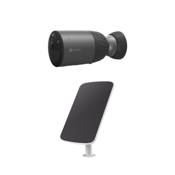 Kit EZVIZ CS‑BC1C/K: Cámara Recargable Wi‑Fi con Panel Solar y Memoria 32 GB