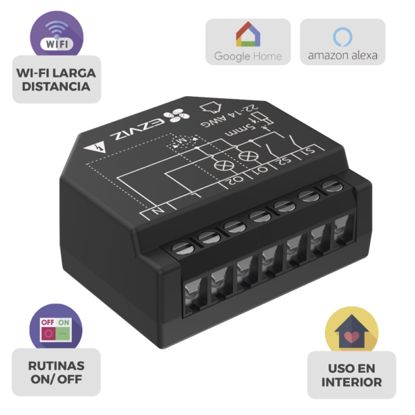 Relevador Wi-Fi CST36 / 2 Salidas / Control Iluminación / Consumo - Image 4