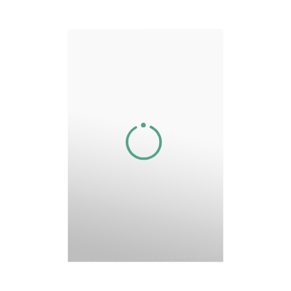 Interruptor Z‑Wave MHS511SL / Panel Táctil Plateado / 1 Botón / 100‑240 V