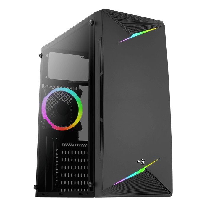 Gabinete AeroCool Talon / Mid-Tower / ATX / RGB / Sin Fuente de Poder / Negro