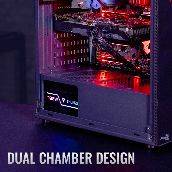 Gabinete Aerocool Shard RGB / Media Torre / Cristal Templado / ATX / Sin Fuente / Negro - Image 3