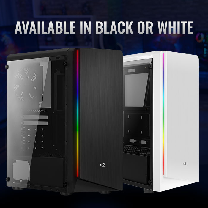 Gabinete AeroCool Rift RGB / Midi-Tower / ATX / Micro-ATX / Mini-ITX / USB 2.0/3.0 / Cristal Templado / Sin Fuente / 1 Ventilador Instalado / Blanco - Image 6